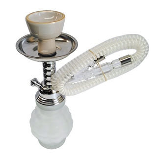 Hookah Pipe Badshah Grape 1H 10in Frosted White HP232 EOL