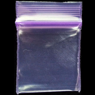 Resealable Bag Coloured 35x35 Purple 100pk 1515PUR