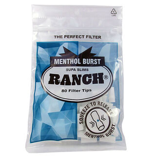 Filters Ranch Menthol Burst Supa Slims 80pcs HC077
