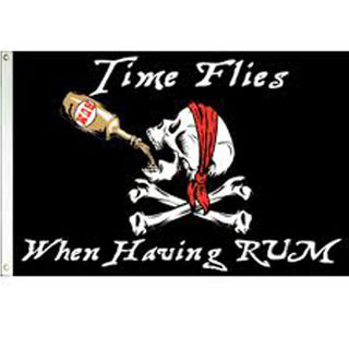 Flag Time Flies When Having Rum 3x5 EOL