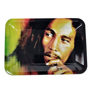 Rolling Tray Metal 180x120mm Bob Marley Face MH520