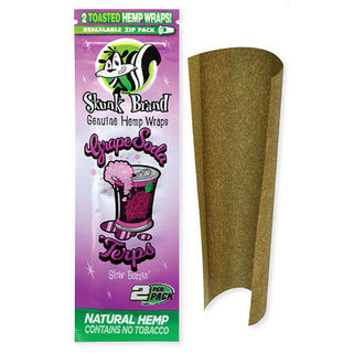 Wrap Skunk Brand Hemp Grape Soda Terps 2pk SW291