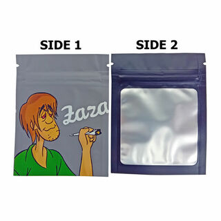 Resealable Bag Foil Shaggy With Window 70x90 CB116