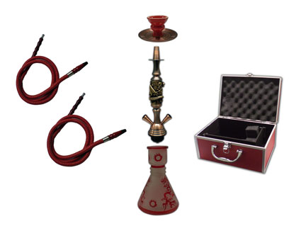 Hookah Pipe VN44DB 2 Hose 425mm EOL