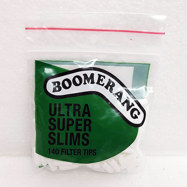 Filters Boomerang Ultra Super Slims Green 140pk