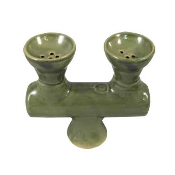 Hookah Bowl Ceramic 2 Head HA038*