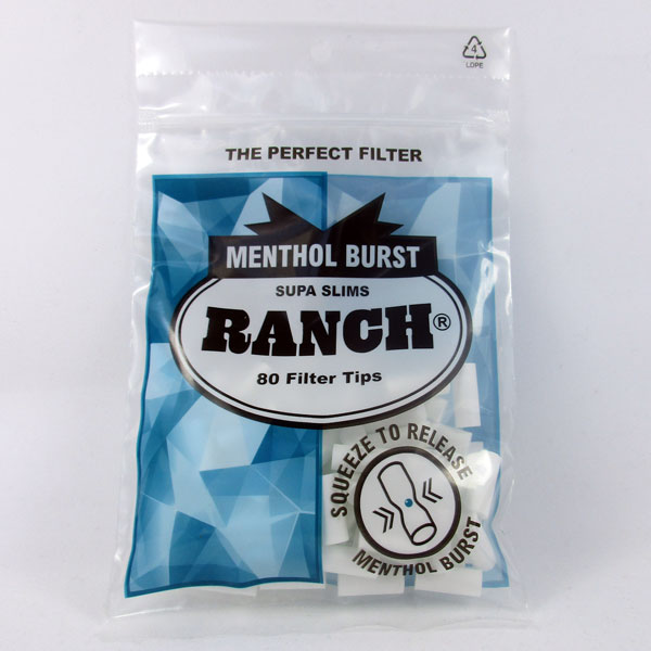 Filters Ranch Menthol Burst Supa Slims 80pcs