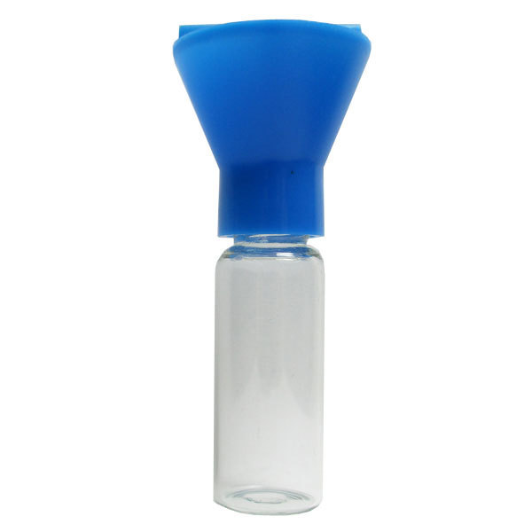Bottle Glass 45mmHx15mmD Funnel GB030