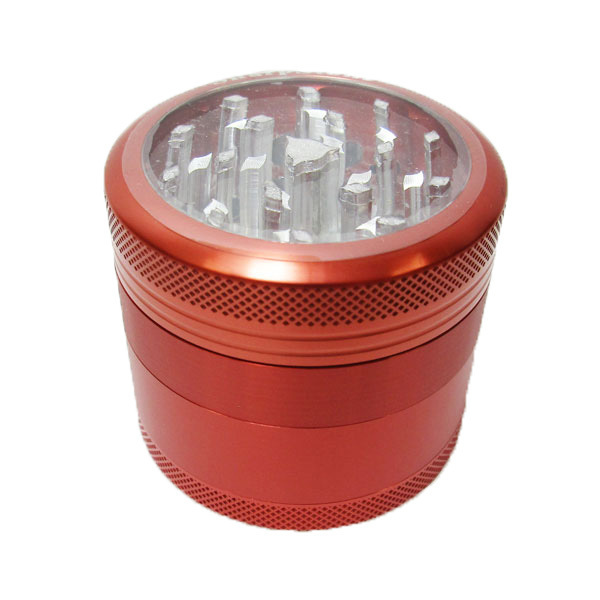 Grinder Sharpstone 4pce Clear Top Red MO187E