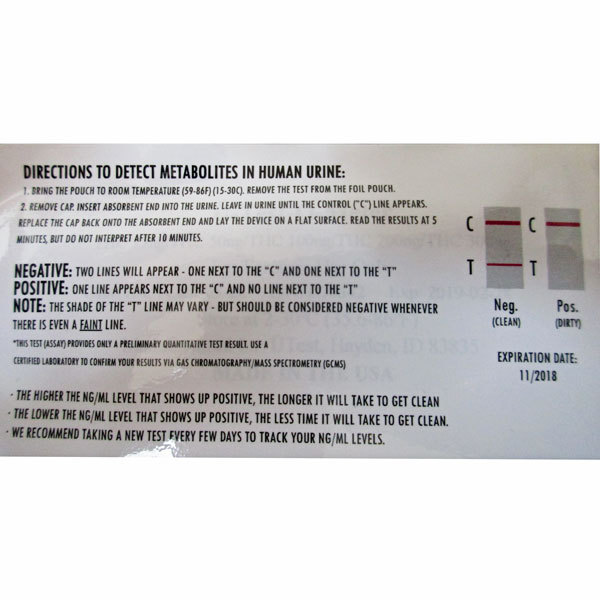 THC Test Kit 15-300ng/ml