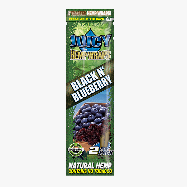 Wrap Juicy Jays Hemp Blueberry BLUE 2pk SW001