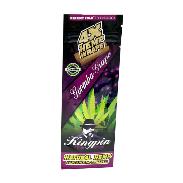 Wrap Kingpin Hemp Grape PURPLE 4pk SW032