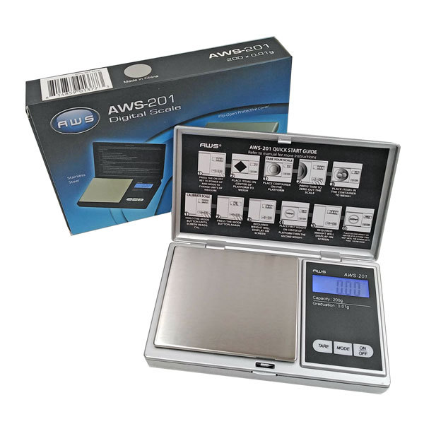 Scales AWS-201 200g x 0.01g Silver SC151 EOL