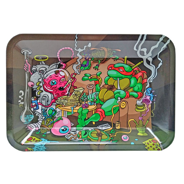 Rolling Tray Metal 180x120mm Ninja Turtles Couch MH537