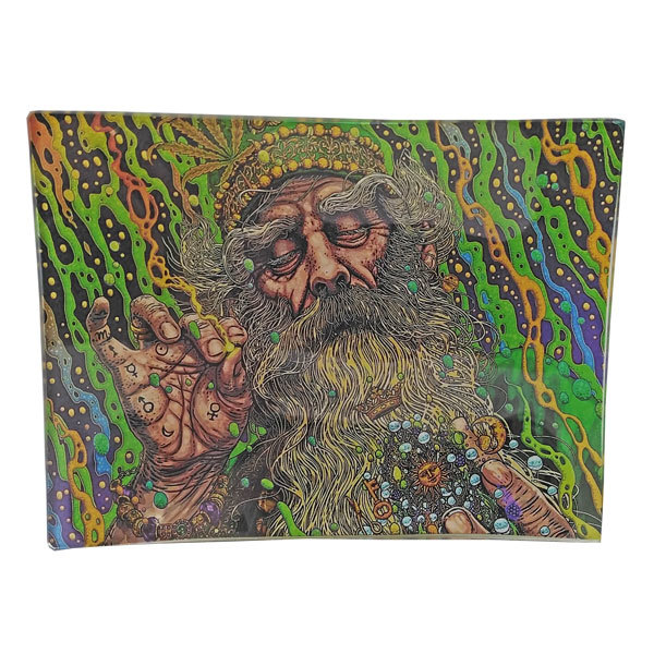 Rolling Tray Glass 160x120mm The Bearded One MH126