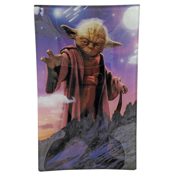 Rolling Tray Glass 255x155mm Yoda By Moonlight MH178