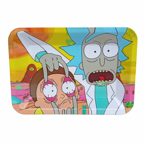 Rolling Tray Metal 180x120mm Rick and Morty Eyeballs MH538