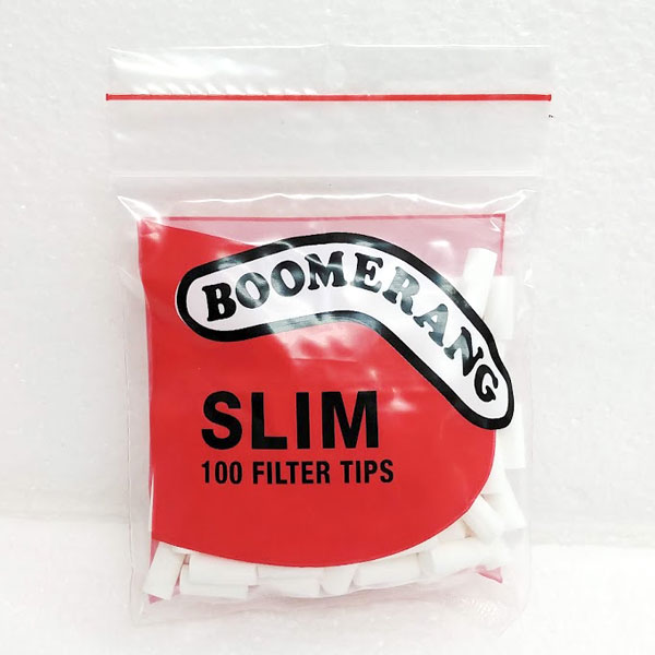 Filters Boomerang Slim Red 100pk