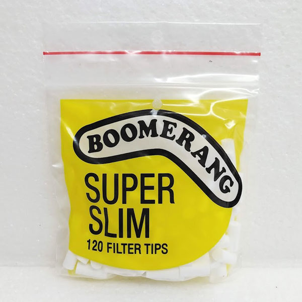 Filters Boomerang Supa Slims Yellow 120pk