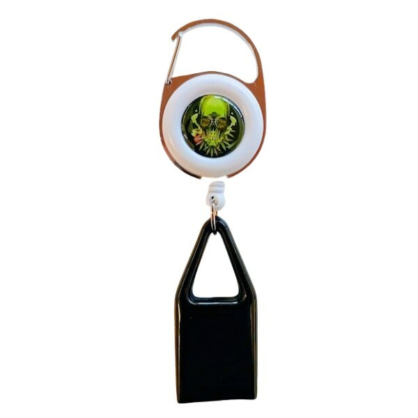Lighter Leash With Clip Asst Skull and Alien LT014