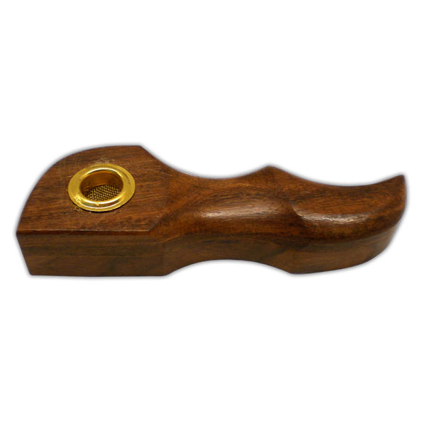 Pipe Wooden 1pce Swirly PW016