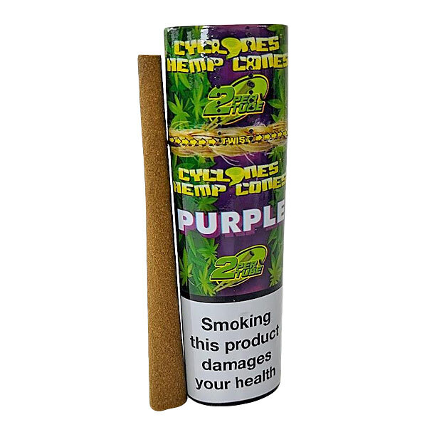Hemp Cones Cyclones Grape PURPLE 2pk SP605