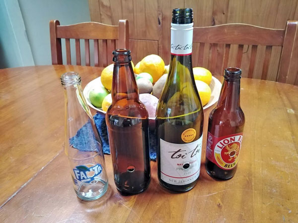 Assorted Drilled Bottles