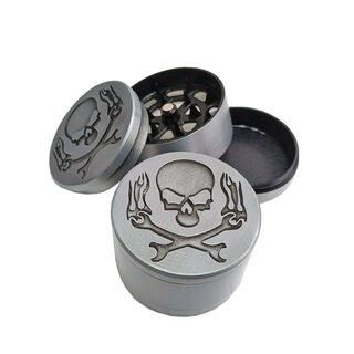 Grinder Zinc Alloy Skull Design 40mm 3pce MO215