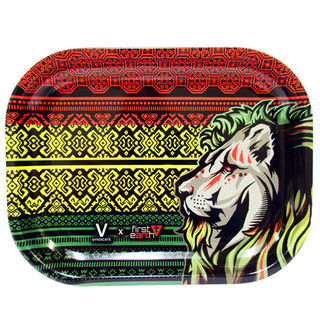 Rolling Tray Metal 180x140mm Rasta Lion MH507 EOL