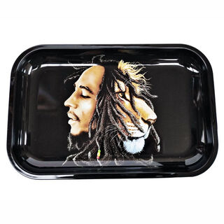 Rolling Tray Metal 290x190mm Bob Marley Lion MH523 EOL