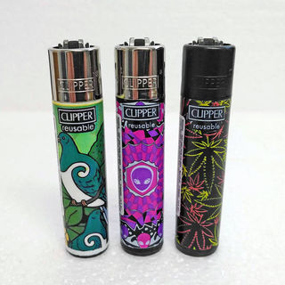 Lighter Clipper Asst Designs Std Flame LT020 EOL