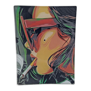 Rolling Tray Glass 160x120mm Fashion Smoker MH114 EOL