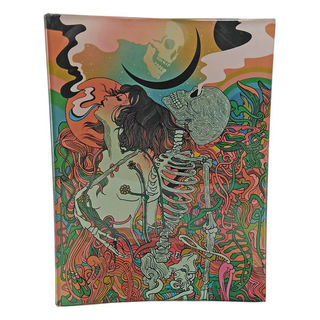 Rolling Tray Glass 160x120mm Skeleton Love MH124 EOL