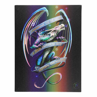 Canvas Plaque Sometimes Dragon 190x255mm GI030