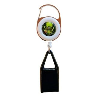Lighter Leash With Clip Asst Skull and Alien LT014
