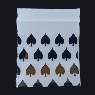 Resealable Bags Apple Designer 45x45 Spade 100pk 175175SPA