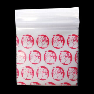 Resealable Bags Apple Designer 45x45 Red Dog 100pk 175175DOG