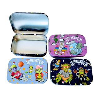 Tin Metal Hall of Weed Asst Designs 100x65 MH211
